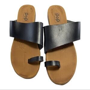 POP Comfort Fit Black Sandals Size 9M